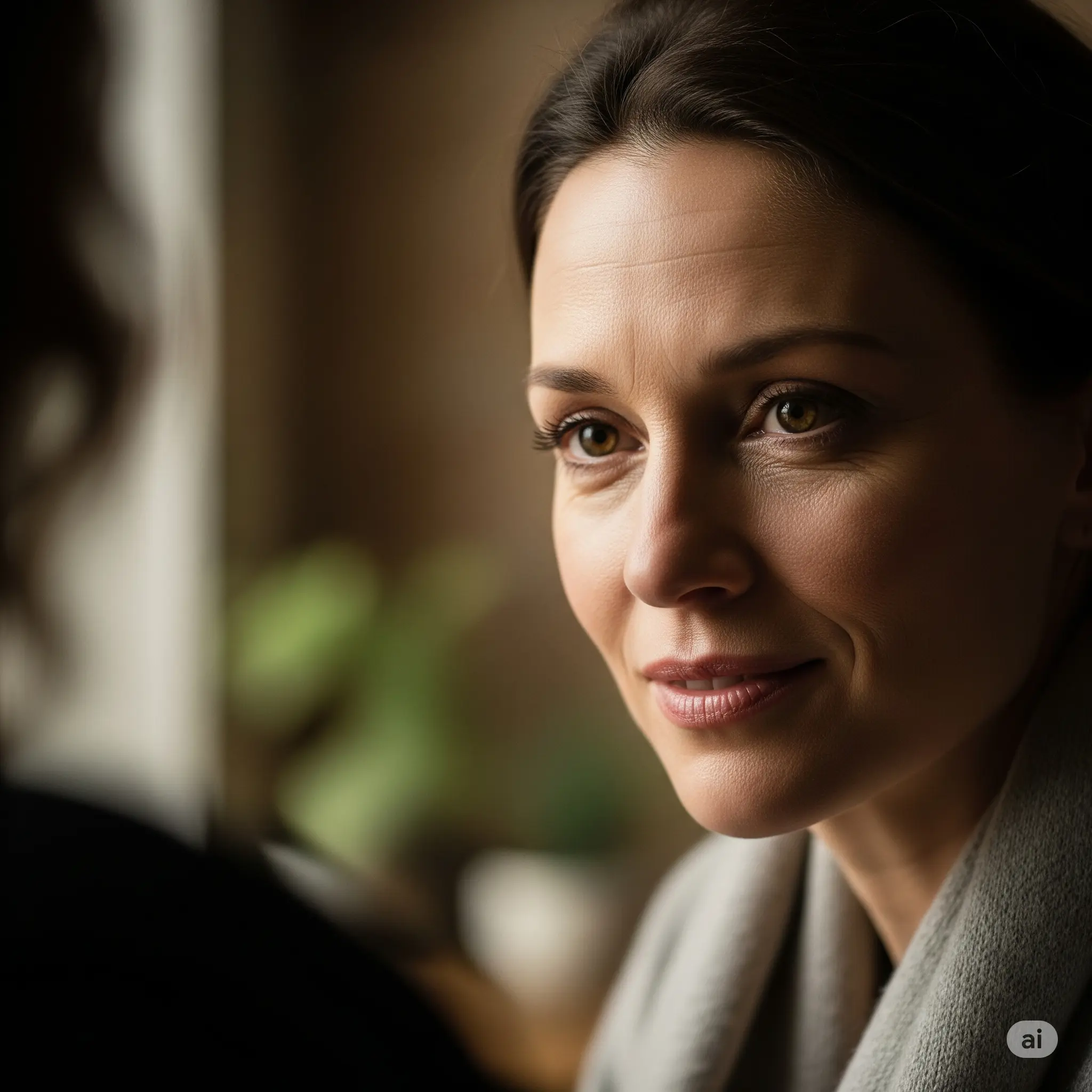 A Crush looking with an understanding and connected gaze.